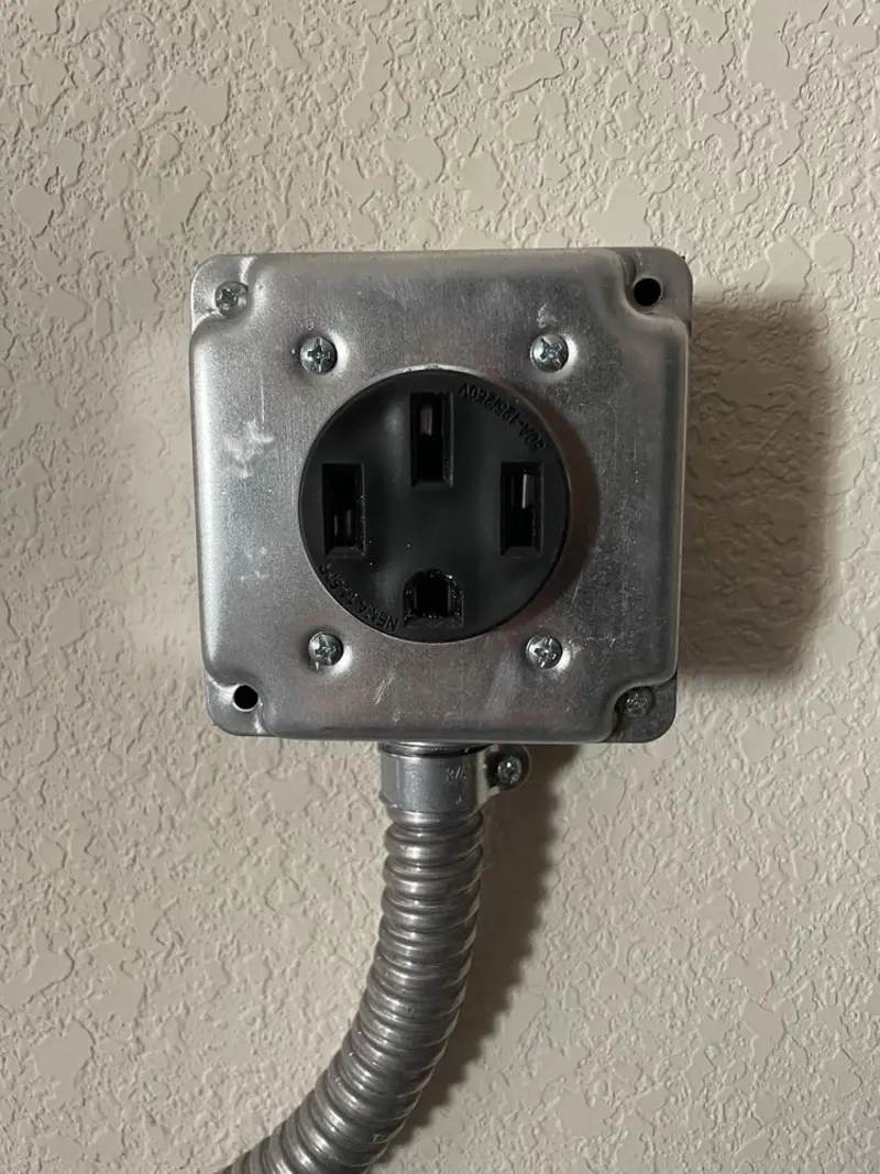 NEMA 14-50 outlet installed for Smart Home Electrical in Storm Lake