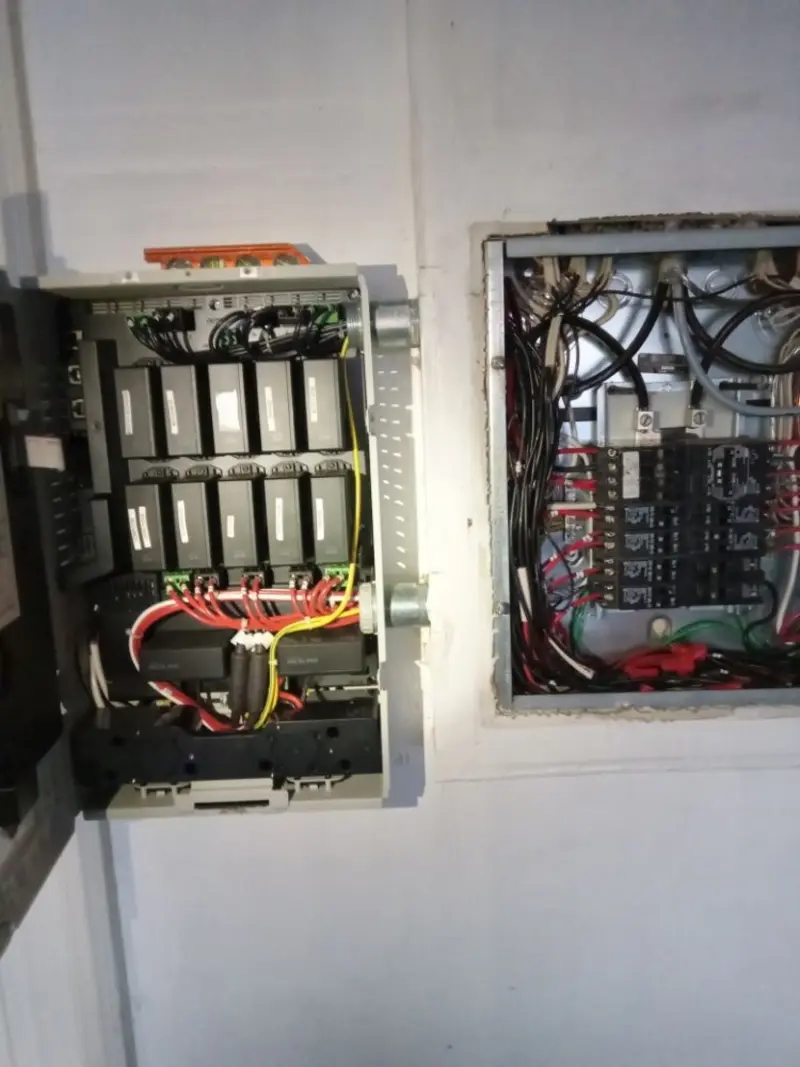 Electrical panel upgrade completed for Security Camera Wiring in Storm Lake